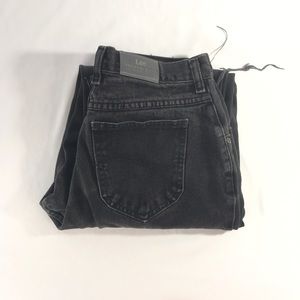 Lee high waisted mom jeans black